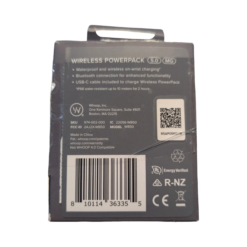 3-O Whoop Wireless PowerPack Portable Charger Compatible with 5.0/MG One Peak